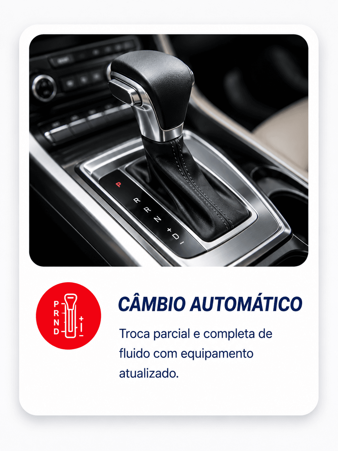 Alavanca de câmbio automático de veículo
