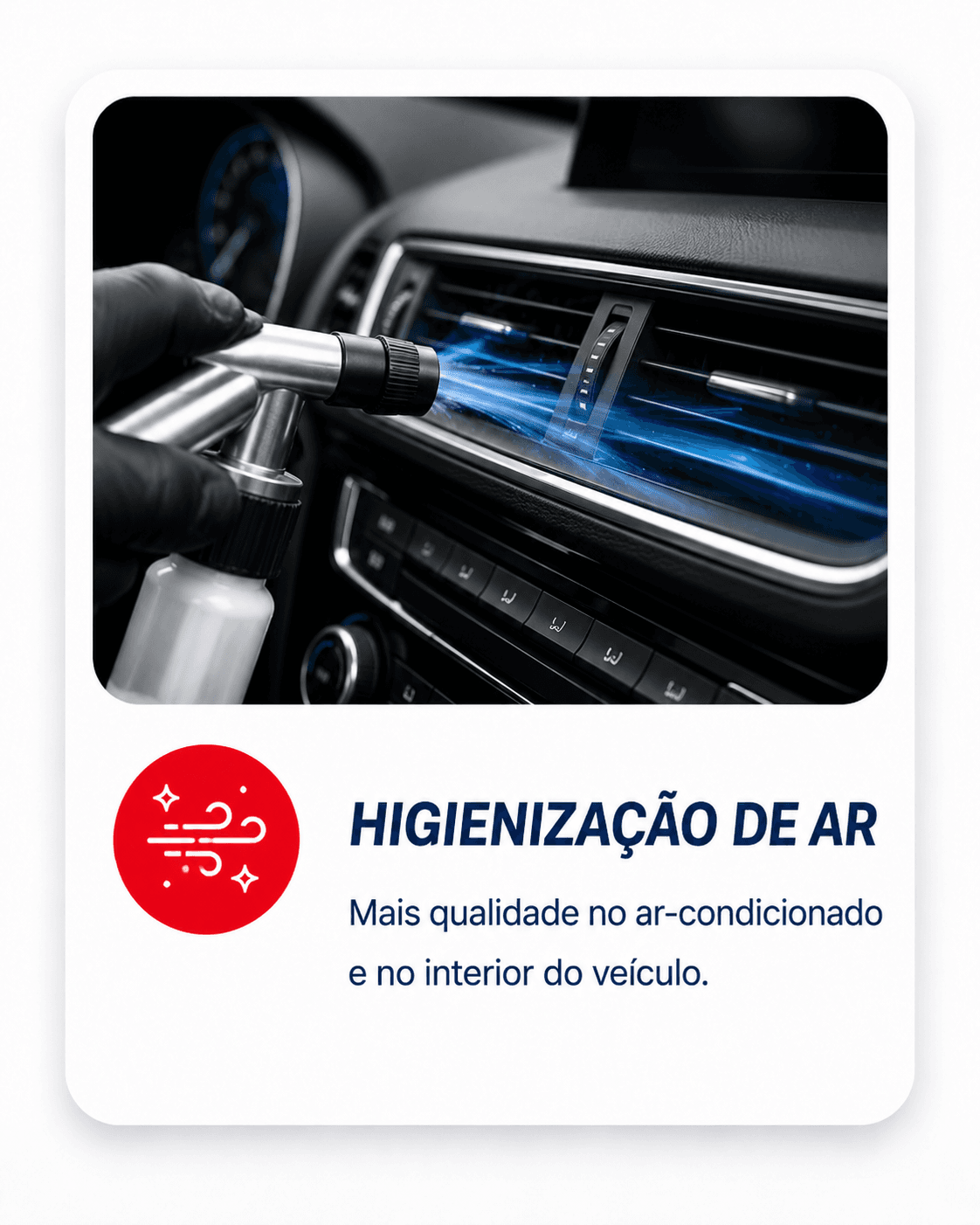 Saída de ar-condicionado automotivo com fluxo de ar